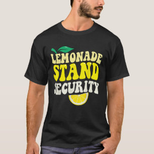 レモネードスタンドセキュリティレモンジュース夏のドリンク Tシャツ