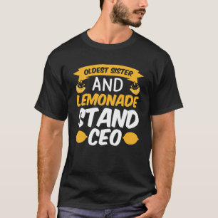 レモネードスタンドビジネスボスレモンジュースのクルーを販売 Tシャツ
