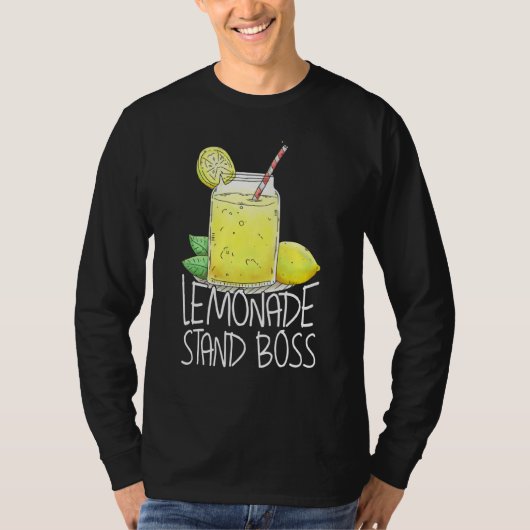 レモネードスタンドボスレモンジュース Tシャツ (正面)
