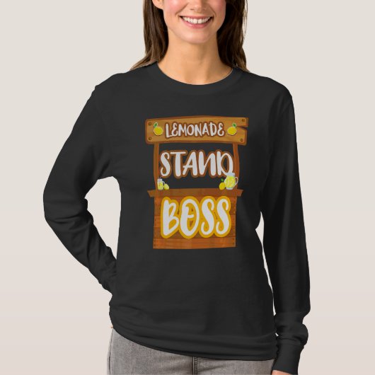 レモネードスタンドボスレモンジュース Tシャツ (正面)