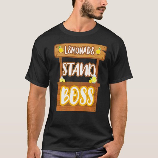 レモネードスタンドボスレモンジュース Tシャツ (正面)