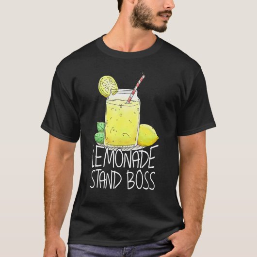 レモネードスタンドボスレモンジュース Tシャツ (正面)