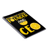 レモネードスタンドボーイズガールおもしろいCEO ノートブック (右側)