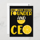 レモネードスタンドボーイズガールおもしろいCEO ポストカード (正面/裏面)