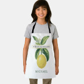 レモネードスタンドヴィンテージレモンネームキッド エプロン (インサイチュ)
