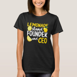 レモネードスタンド創業者とCeoアイスレモンジュースLem Tシャツ