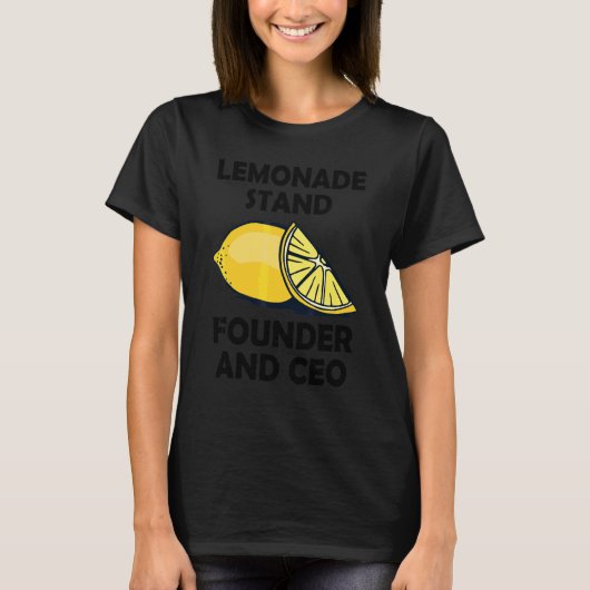レモネードスタンド創業者兼CEO Tシャツ (正面)