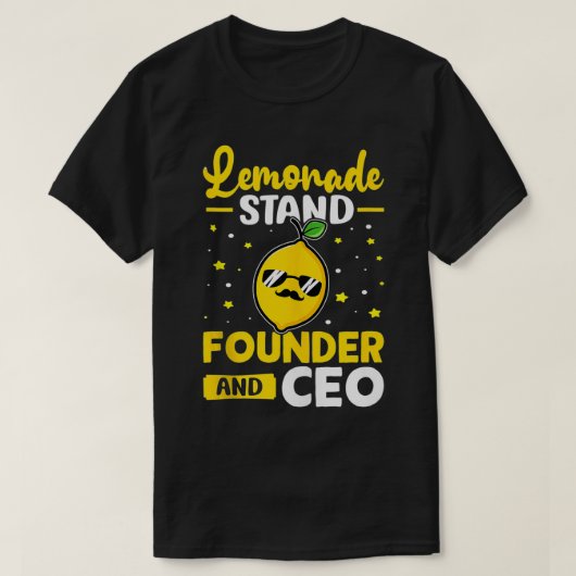 レモネードスタンド創設者兼CEO Tシャツ (デザイン正面)