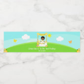 レモネードスタンド誕生日ダークスキンボーイ ペットボトルラベル (シングルラベル)