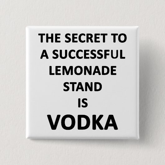 レモネードスタンド 缶バッジ (正面)