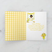 レモネードダークスキンボーイハッピーバースデー カード (内部)