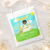 レモネードダークスキンボーイ誕生日ありがとう フェイバーバッグ (クリップ留めされた状態)