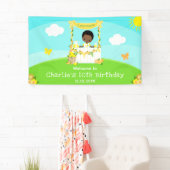 レモネードダークスキンボーイ誕生日ウェルカム 横断幕 (インサイチュ)