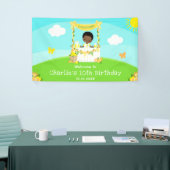 レモネードダークスキンボーイ誕生日ウェルカム 横断幕 (トレードショー)