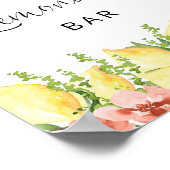 レモネードバーレモンフローラポスター ポスター (角)