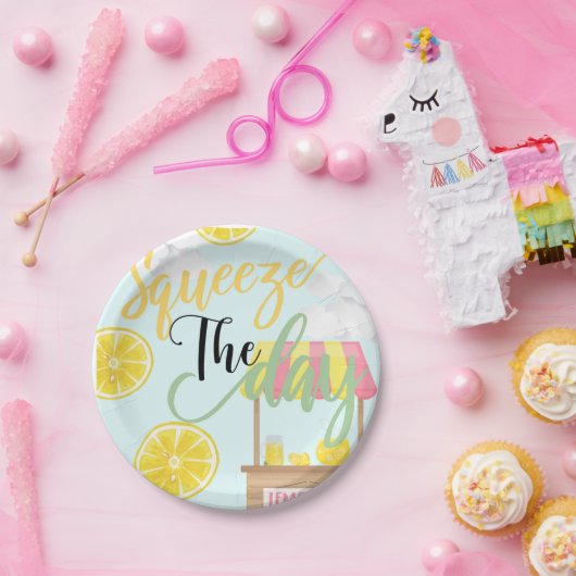 レモネードパーティー、スクイーズ·ザ·デイ、スイート·誕生日 ペーパープレート (パーティー)
