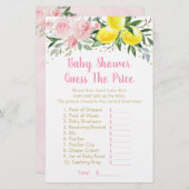 レモネードピンク金ゴールドフローラはプライスゲームを推測 (正面/裏面)