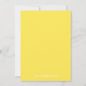 レモネードブライダルシャワーの招待 招待状 (裏面)