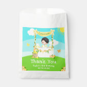 レモネードブラックヘアボーイ誕生日ありがとう フェイバーバッグ (正面)