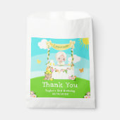 レモネードブロンドヘアガール誕生日サンキューユー フェイバーバッグ (正面)