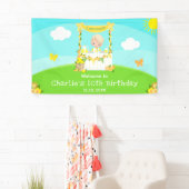 レモネードブロンドヘアボーイ誕生日ウェルカム 横断幕 (インサイチュ)