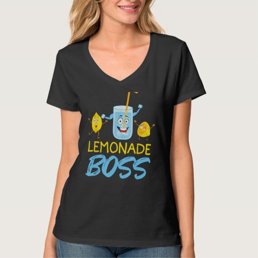 レモネードボスレモンジュース Tシャツ (正面)