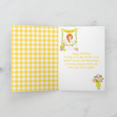 レモネードレッドヘアガールハッピーバースデー カード (内部)