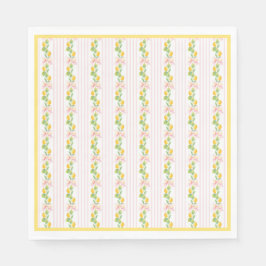 レモネードレモンの誕生日ナプキンスgrandmillennial スタンダードランチョンナプキン