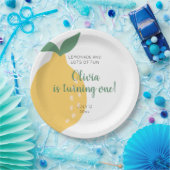 レモネードロットが1レモン1歳の誕生日を飾る ペーパープレート (パーティー)