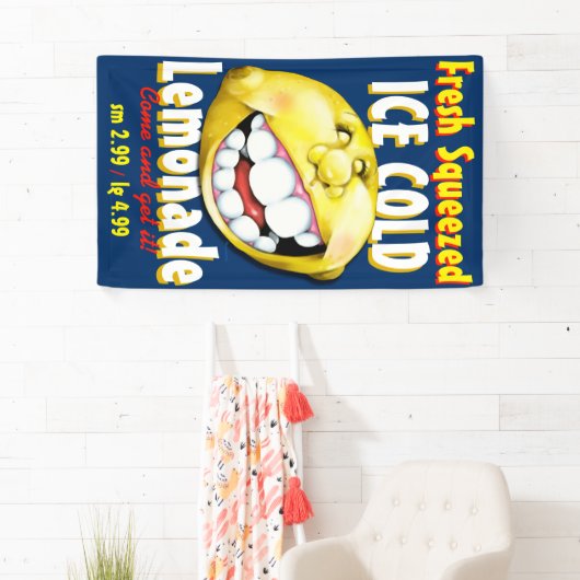 レモネード立場のカスタマイズ可能な広告の広告宣伝 横断幕 (インサイチュ)