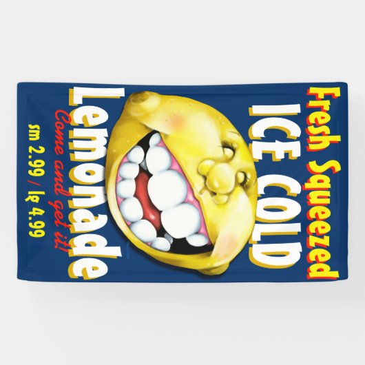 レモネード立場のカスタマイズ可能な広告の広告宣伝 横断幕 (横)