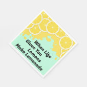 レモネード紙のナプキンにする スタンダードランチョンナプキン (角)