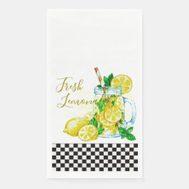 レモネード紙ゲストタオル