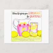 レモネード葉書に感謝感動的する ポストカード (正面)