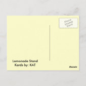 レモネード葉書 ポストカード (裏面)