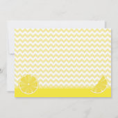 レモネード誕生日パーティーへの招待 招待状 (裏面)