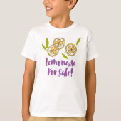 レモネード販売レモネードスタンドキッズ Tシャツ (正面)