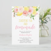 レモネード赤ちゃんシャワー 招待状 (スタンド正面)