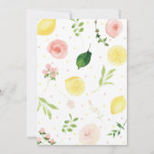 レモネード赤ちゃんシャワー 招待状 (裏面)