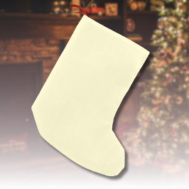 レモネード黄無地の色 |クラシックエレガント スモールクリスマスストッキング