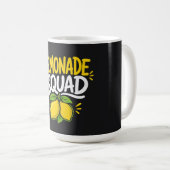 レモネード・スカッド 夏の楽しいデザイン  コーヒーマグカップ (正面右)