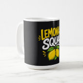 レモネード・スカッド 夏の楽しいデザイン  コーヒーマグカップ (正面左)