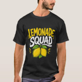 レモネード・スカッド 夏の楽しいデザイン Tシャツ (正面)