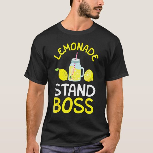 レモネード。スタンド。ボス.レモン。ジュース Tシャツ (正面)