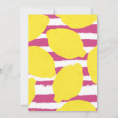 レモネード メイソンジャー 夏の誕生日招待状 招待状 (裏面)