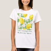 レモネード レモン レシピ Tシャツ (正面)