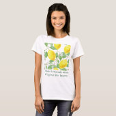 レモネード レモン レシピ Tシャツ (正面フル)