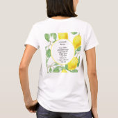 レモネード レモン レシピ Tシャツ (裏面)