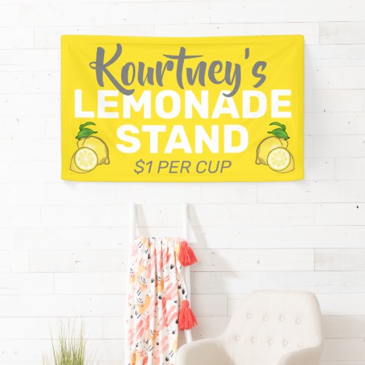 レモパーソナライズされたネードスタンド 横断幕 (インサイチュ)