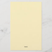 レモパーソナライズされたンシトラスボタニカル 便箋 (裏面)